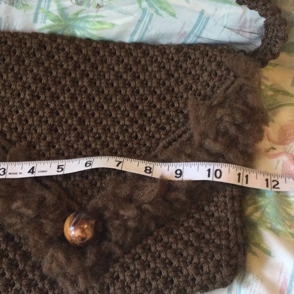 1970’s style macrame shoulder bag. - Picture 3 of 7